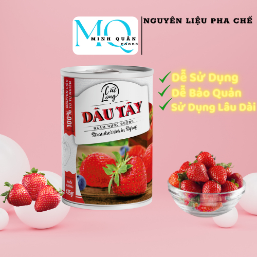 Dâu tây ngâm nước đường Cát Long 425gr
