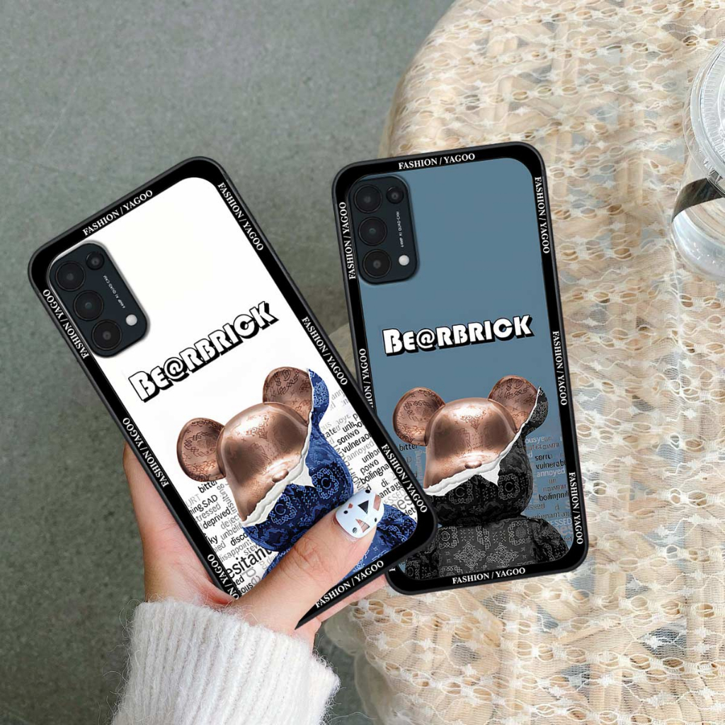 Ốp lưng Oppo Reno5 4G / Reno5 5G / Reno 5 bear shopping, bearbrick đeo kính, rabbit, thời trang