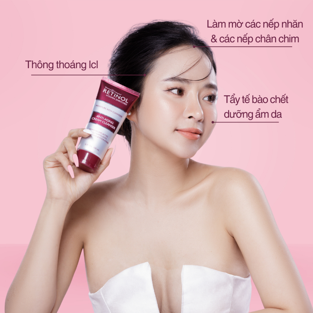 Kem rửa mặt Retinol Anti Aging Cream Cleanser 150ml - Retinol