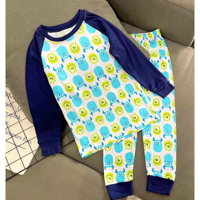 Bộ dài cho bé dài tay quần dài thun borip xuất khẩu cho bé trai size đại từ 23 45kg pikakids