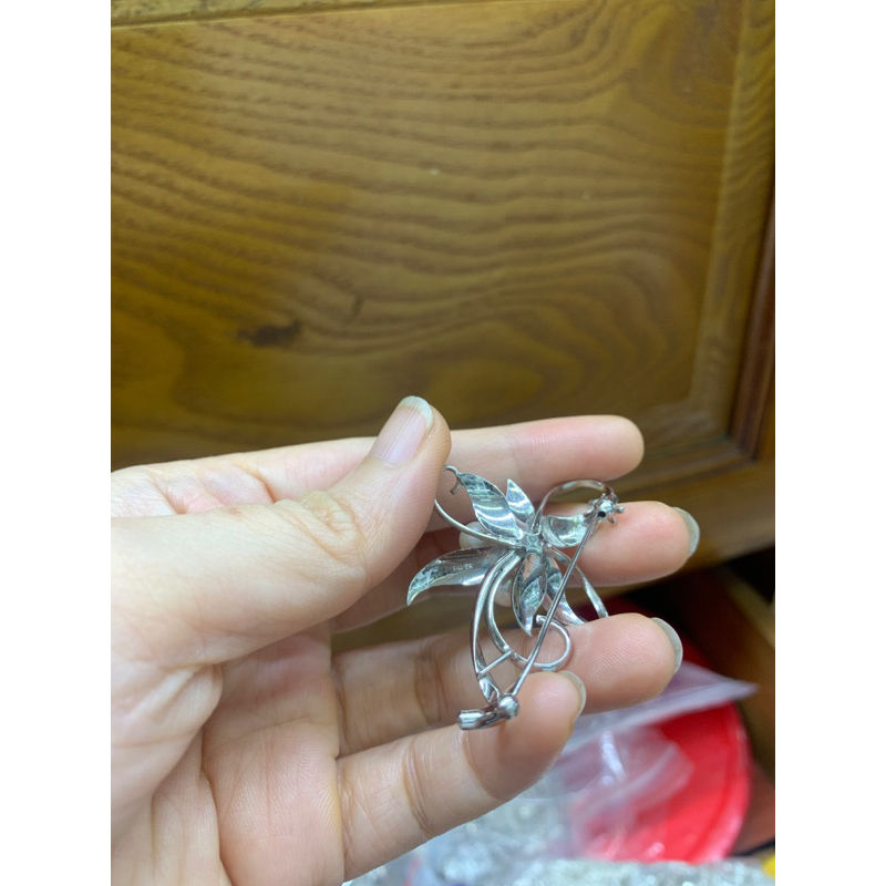 Ghim cài áo hoa đính 3- 5 viên tròn đẹp bền chất liệu sliver