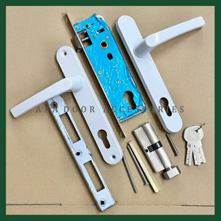 Bộ khoá tay gạt đơn điểm cửa nhựa lõi thép