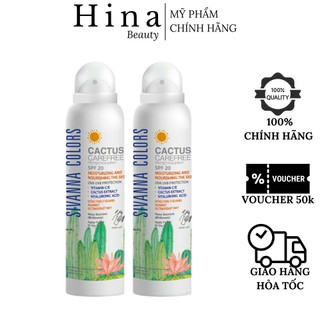 Xịt chống nắng body Sivanna Colors Cactus Carefree Protection Spray SPF20 150ml
