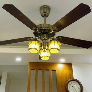 Quạt Trần 5cánh thép hoặc gỗ MSZ97 100% lõi đồng , Có Điều Khiển 6 Số Phù Hợp Mọi Không Gian[ LOẠI I CÓ DÂY CÁP AN TOÀN]
