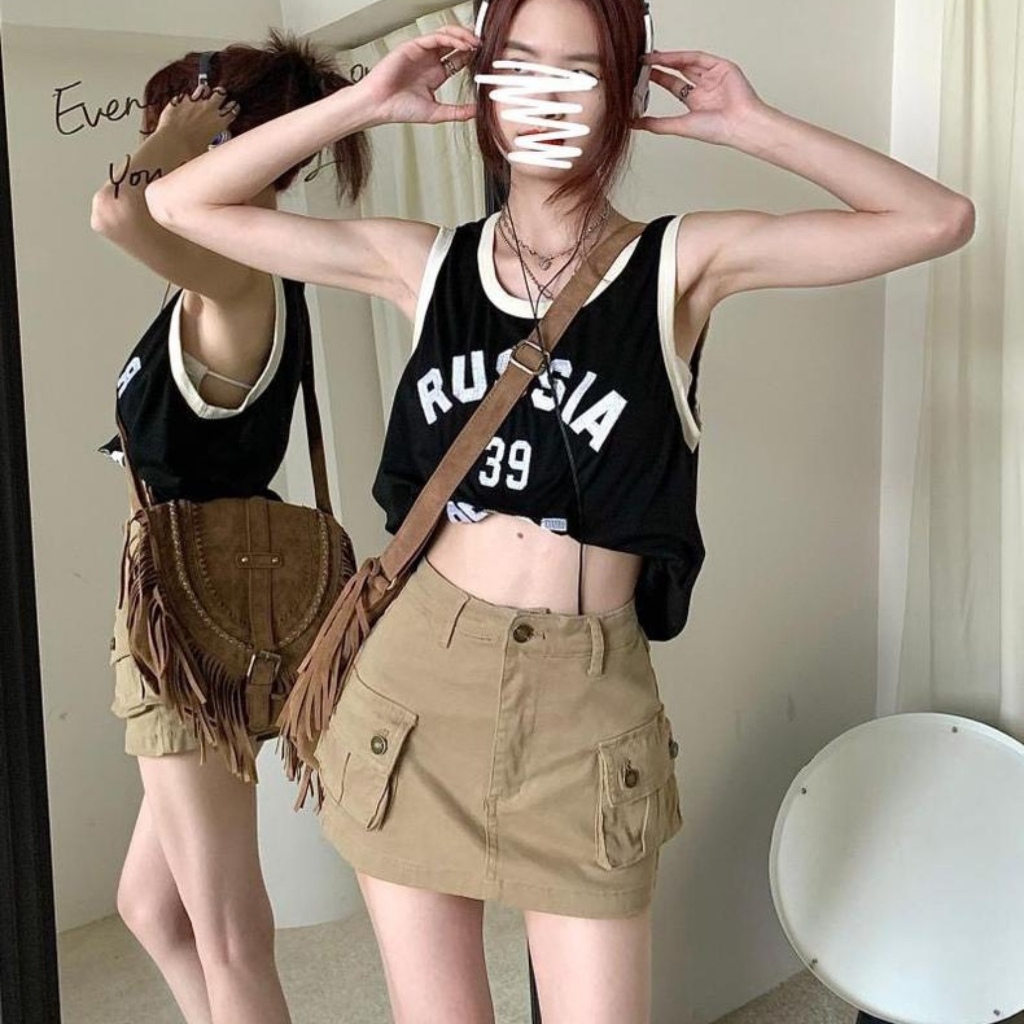 Chân Váy Ngắn RYSO FASHISiêu Hot Có Quần Trong Lên From Xinh phong cách năng động phong cách công sở cá tính váy bút chì