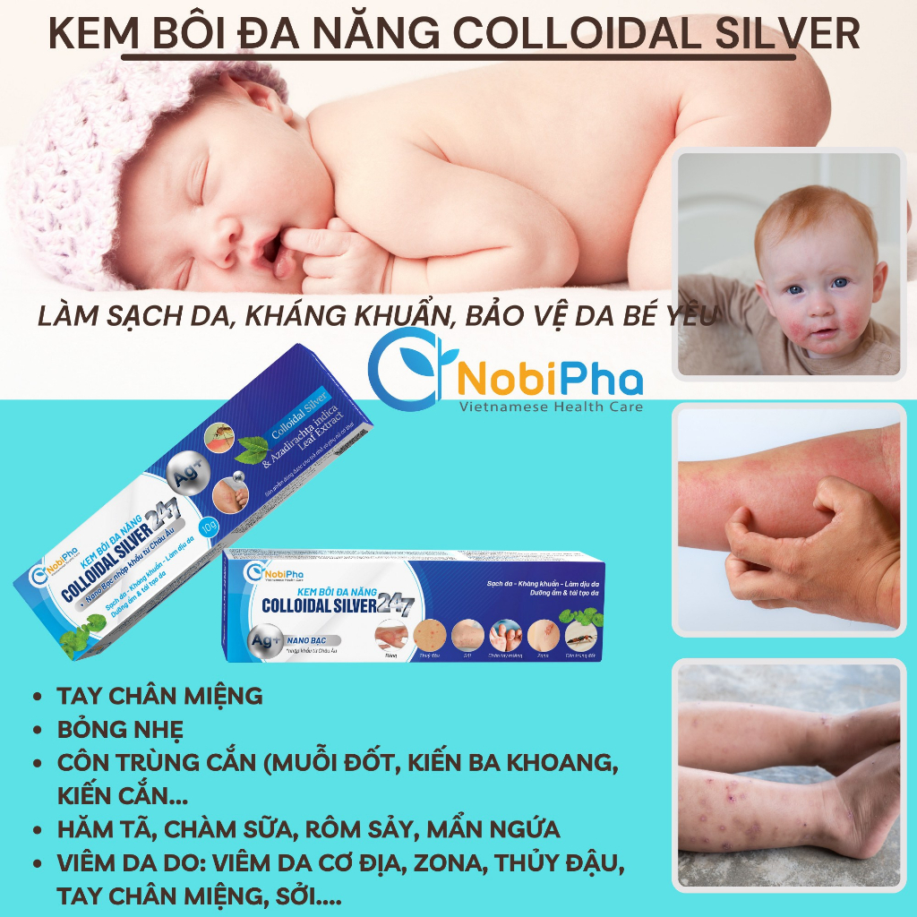 KEM BÔI ĐA NĂNG COLLOIDAL - Sản phẩm an toàn cho bé