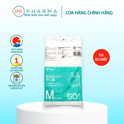 Túi Đựng Có Tay Cầm Size M S Select Màu Trắng Sữa Nhật Bản (Túi 50 Chiếc)