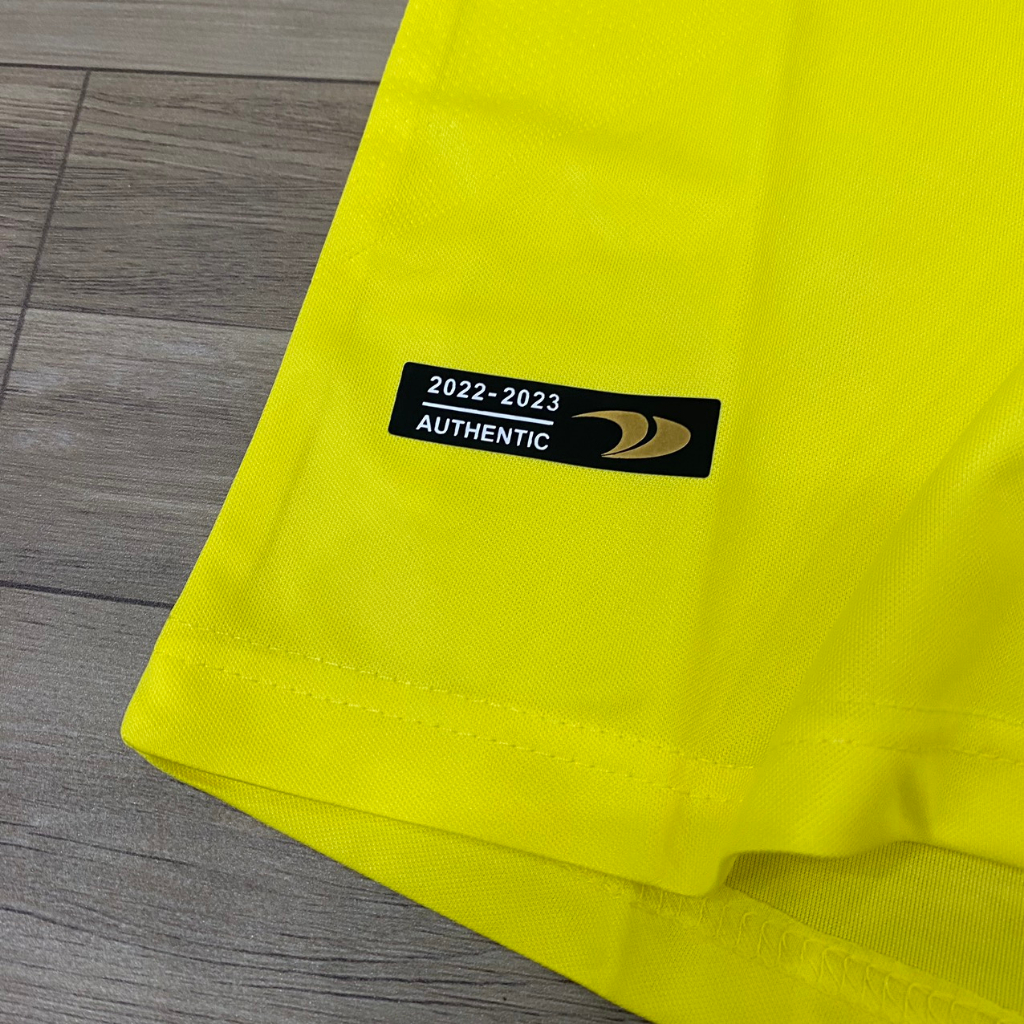 Bộ quần áo bóng đá Al Nassr vàng sân nhà F1 thun thái cao cấp FLG
