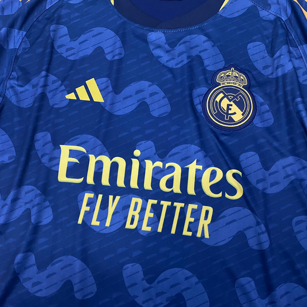 Bộ quần áo đá banh CLB Real Madrid Xanh Dương DK2024 FLG