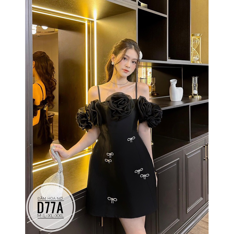 Bigsize Đầm hoa nơ D77A