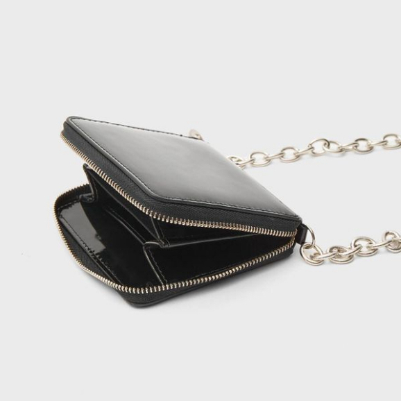 Túi xách mini nữ Stra màu đen chính hãng siêu dễ thương siêu tiện lợi, đựng thẻ, tiền