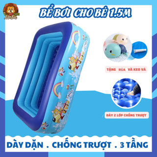 Phao bơi cho bé, phao bơi trong nhà, phao bơi 3 tầng loại 1m5