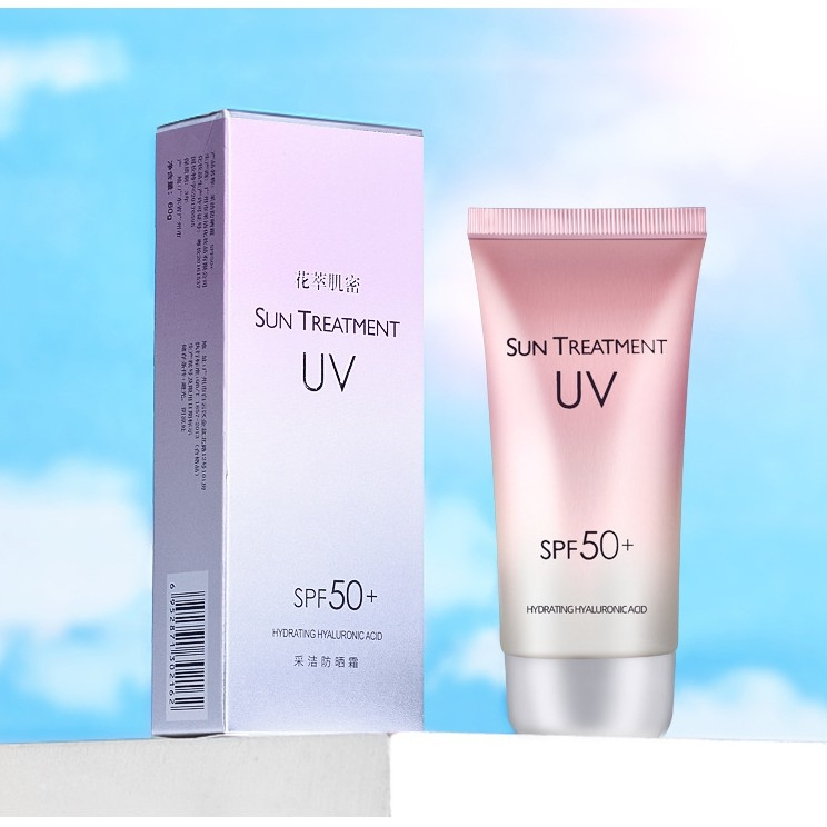 Kem chống nắng Sun Treatment UV SPF50+ dưỡng da ẩm mịn trắng hồng kiềm dầu nâng tông hàng nội địa