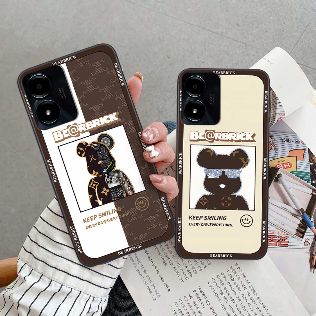 Ốp lưng Vivo Y01 / Y02s bear shopping, bearbrick đeo kính, rabbit, thời trang