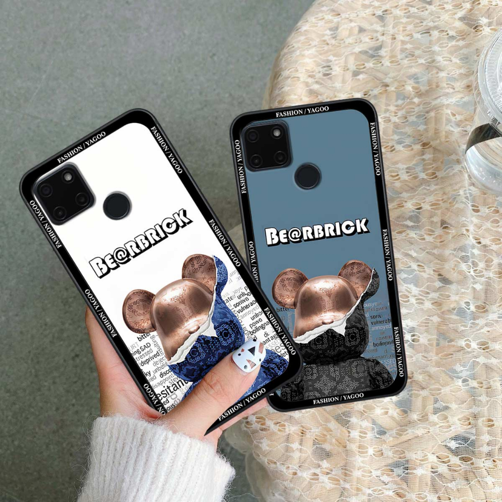 Ốp lưng Realme C20 / C21Y bear shopping, bearbrick đeo kính, rabbit, thời trang