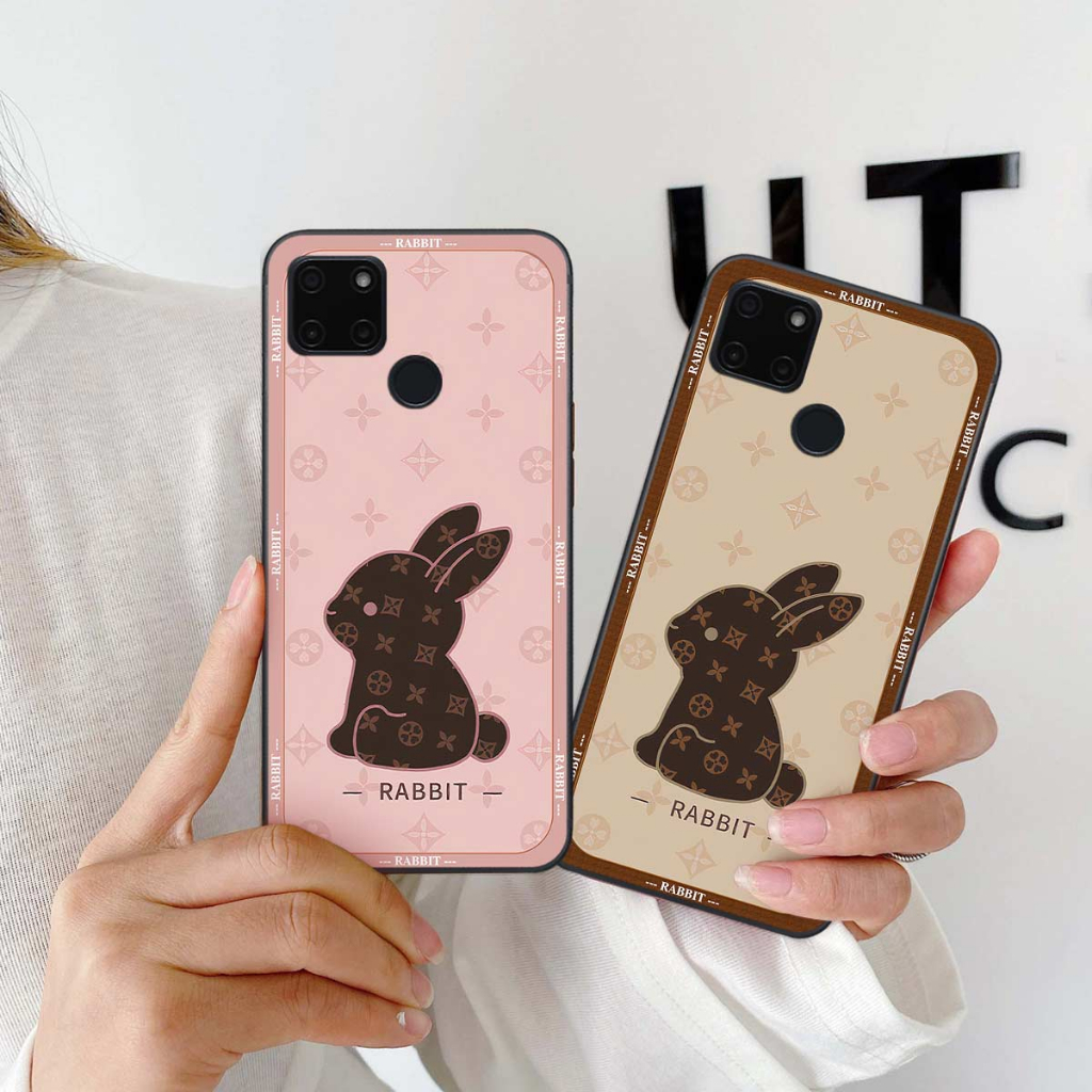 Ốp lưng Realme C20 / C21Y bear shopping, bearbrick đeo kính, rabbit, thời trang