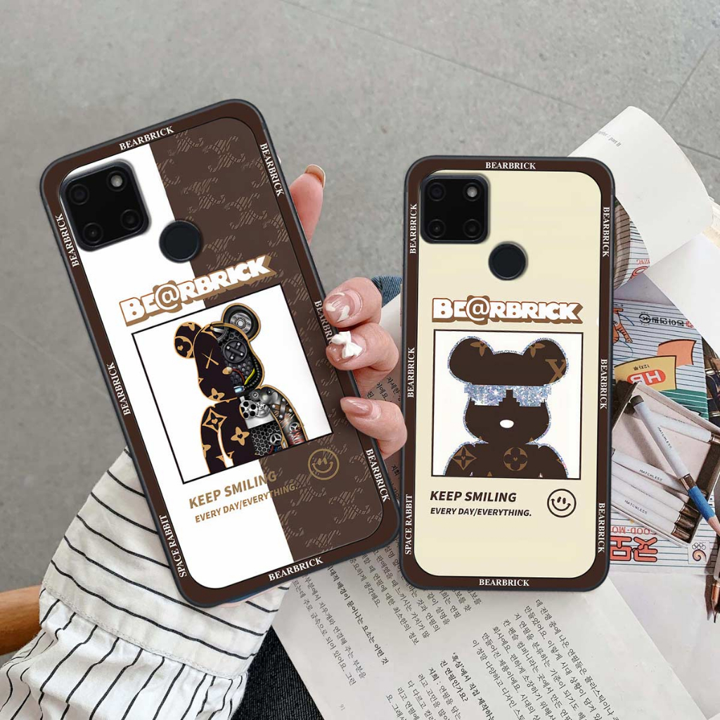 Ốp lưng Realme C20 / C21Y bear shopping, bearbrick đeo kính, rabbit, thời trang