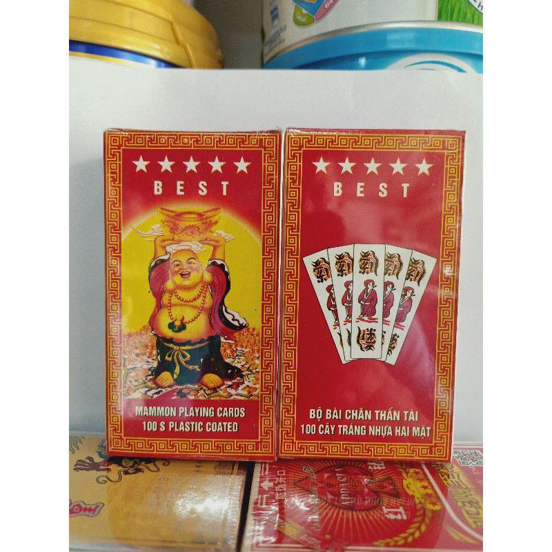 combo 10 bộ chắn trắng tráng nhựa Thần Tài 100 cây