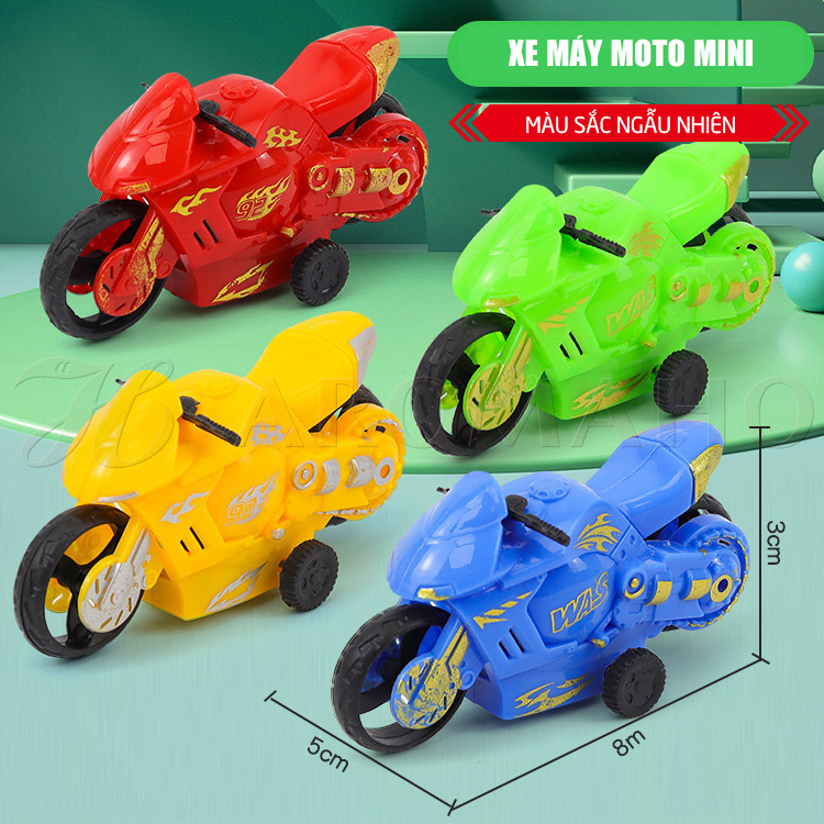Đồ chơi trẻ em xe máy moto mini quà tặng cho bé vui chơi trang trí AromaHo-023
