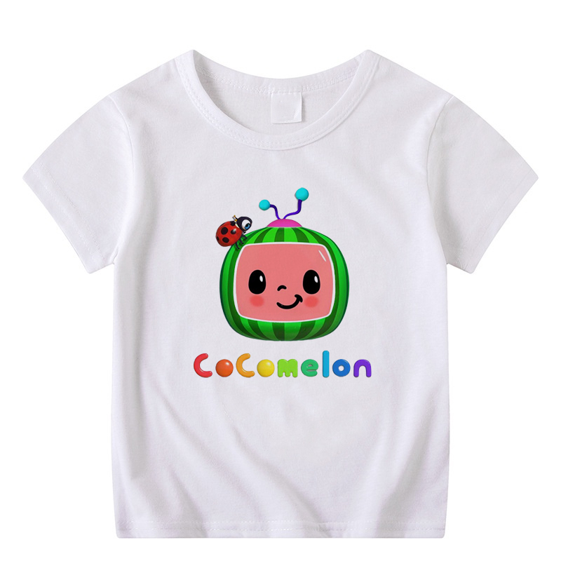 Áo Thun Cocomelon Dễ Thương Phong Cách Cho Bé Trai Bé Gái