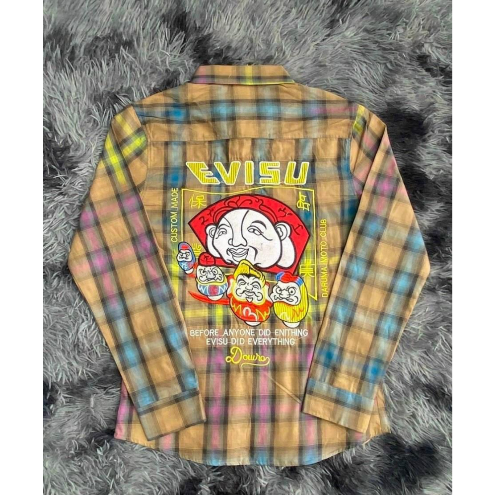 Áo sơ mi nam sọc caro 7 màu phối hoạ tiết E.VISU siêu hot phong cách trẻ trung thời trang cao cấp