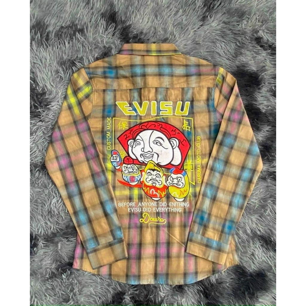 Áo sơ mi nam sọc caro 7 màu phối hoạ tiết E.VISU siêu hot phong cách trẻ trung thời trang cao cấp