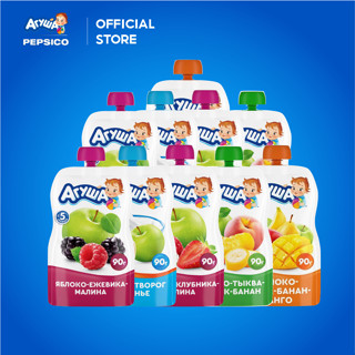  Thùng 10 Gói Trái cây nghiền mix vị Agusha 90g gói dành cho bé từ 6 tháng trở lên 