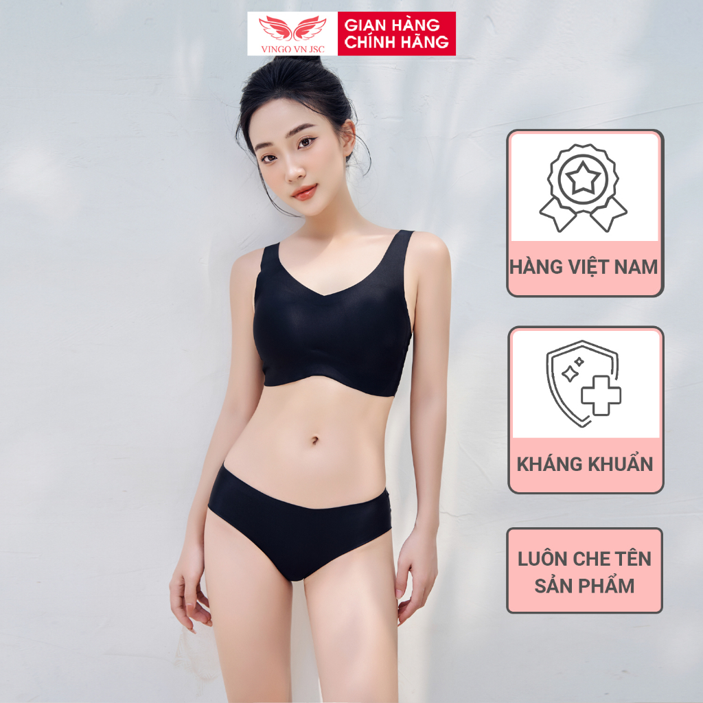 Quần lót nữ đúc su tàng hình VINGO không đường may đáy 2 lớp cotton kháng khuẩn thoáng khí hàng Việt Nam W012 VNGO