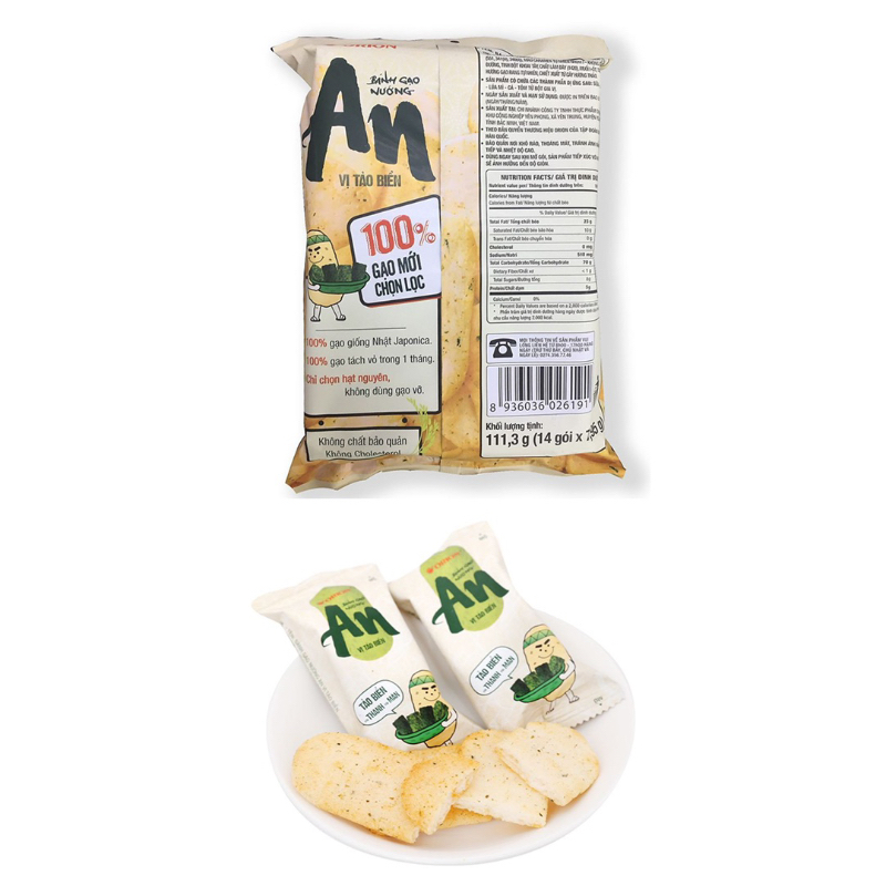 Bánh Gạo An Vị Tảo Biển 111.3G