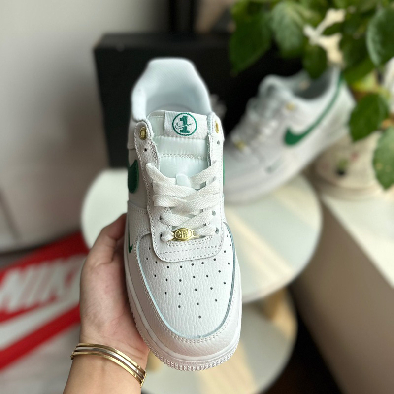 GIÀY THỂ THAO SNEAKER AF1 SE XANH LÁ, AF1 TRẮNG VỆT XANH LÁ GREEN NAM NỮ