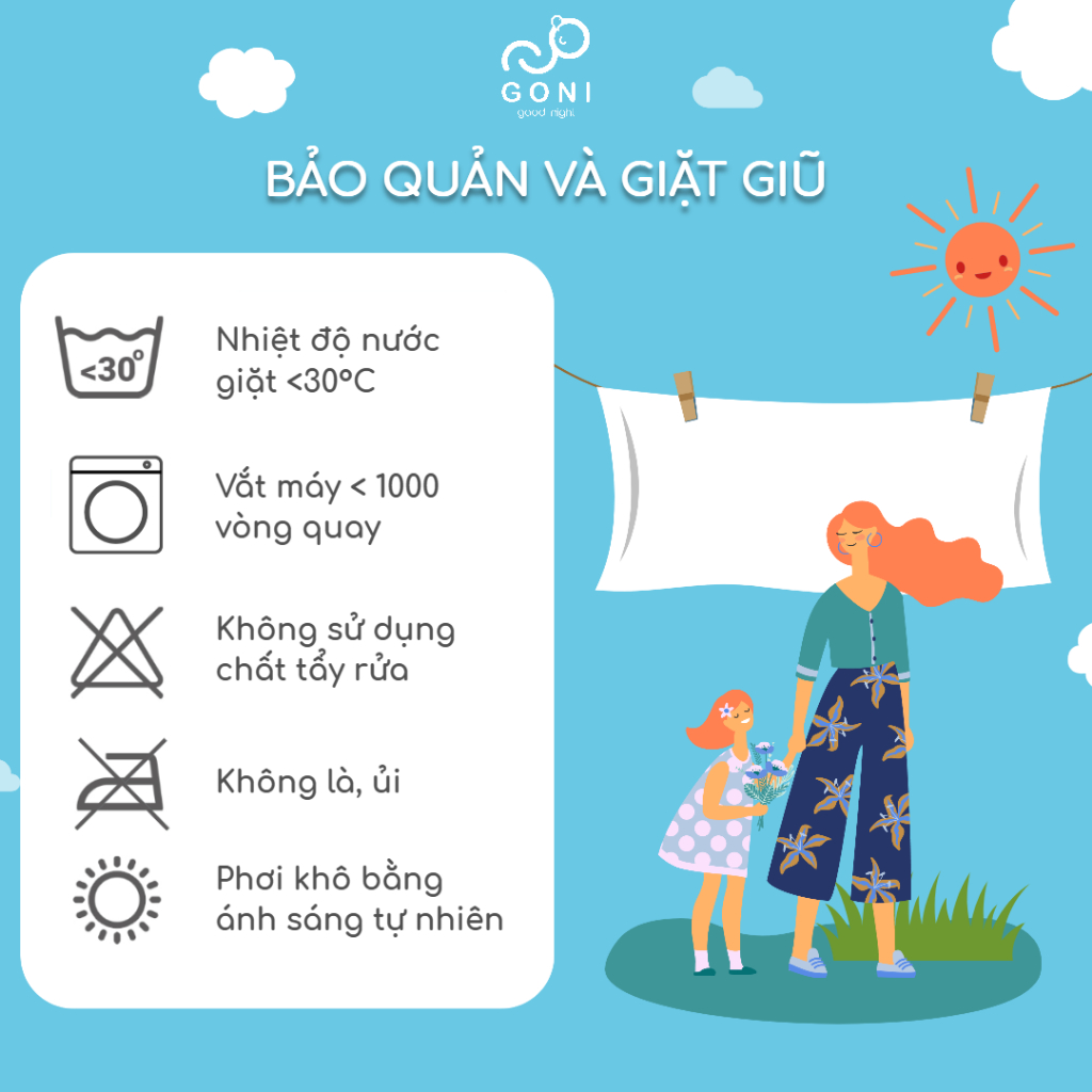 Bao vỏ gối ôm cotton tici GONI Đủ Màu