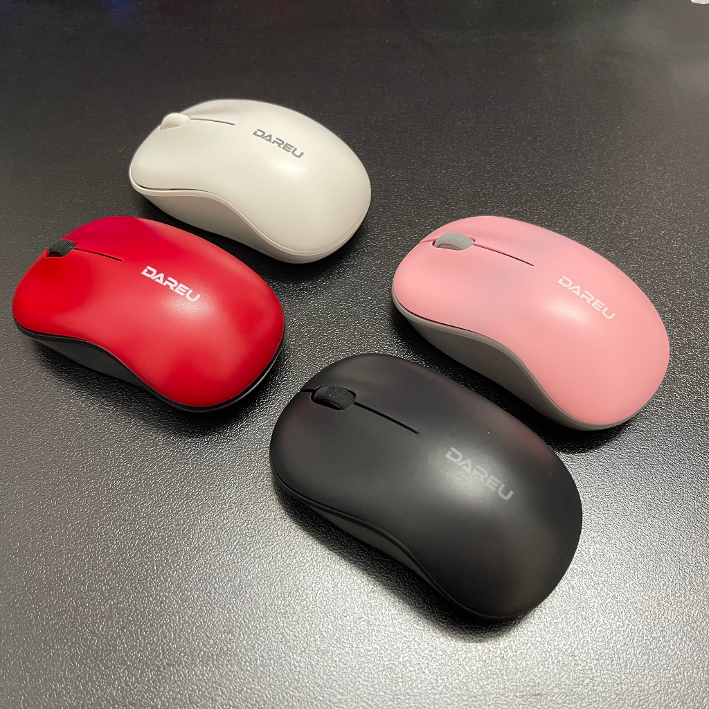 Chuột Không Dây DAREU LM106G Black/ Red /Blue / Pink / White - Bảo hành 12 tháng Tặng Kèm Pin