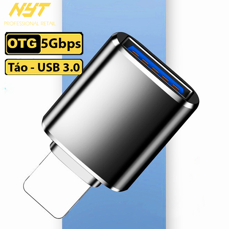 Đầu Chuyển Đổi Điện Thoại Android /Táo Sang USB 3.0 OTG 5Gbps, Kết Nối Phím, Chuột, Đọc Dữ Liệu vv - ID CD1108