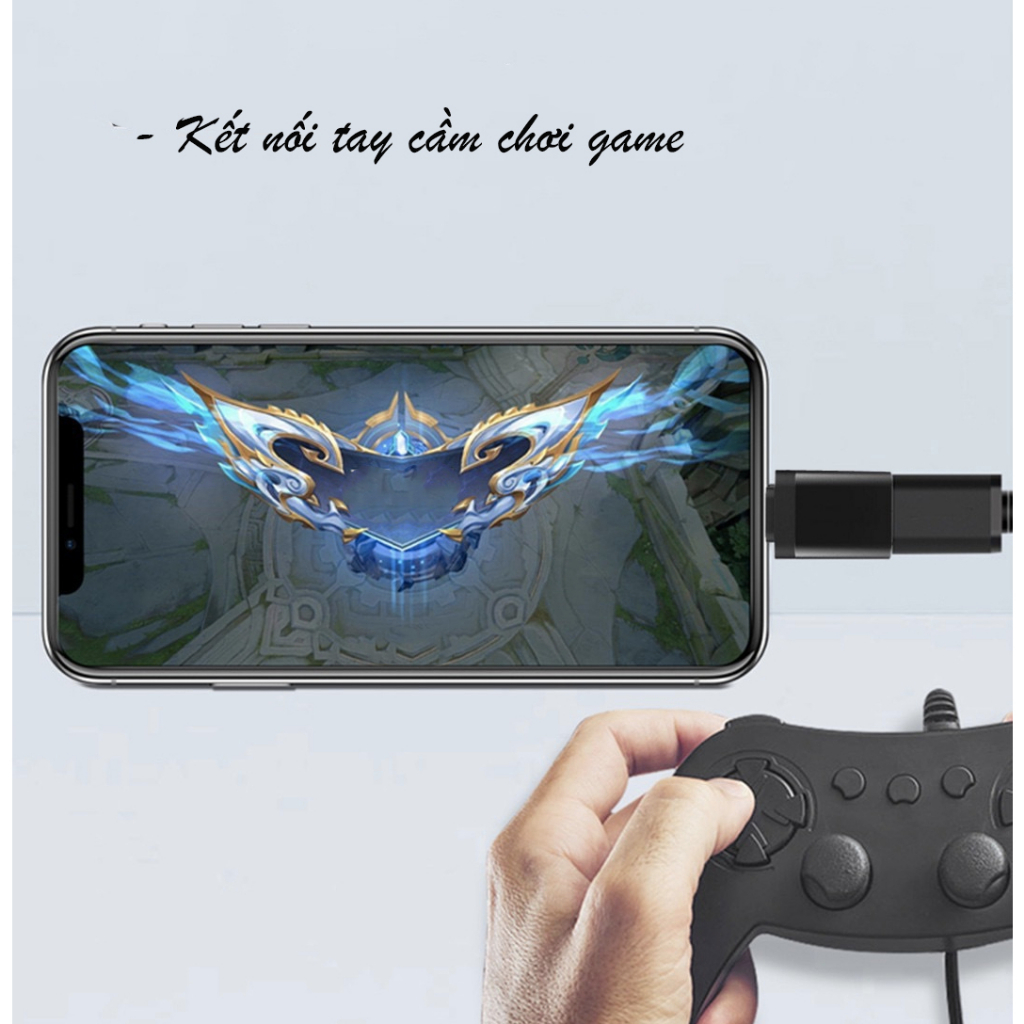 Đầu Chuyển Đổi Điện Thoại Android /Táo Sang USB 3.0 OTG 5Gbps, Kết Nối Phím, Chuột, Đọc Dữ Liệu vv - ID CD1108