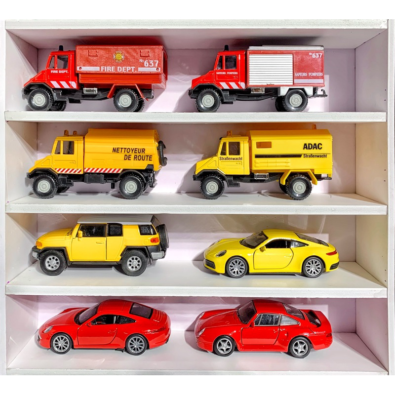 Kệ trưng bày xe mô hình 4 tầng cho xe tỉ lệ 1:32 - 1:64