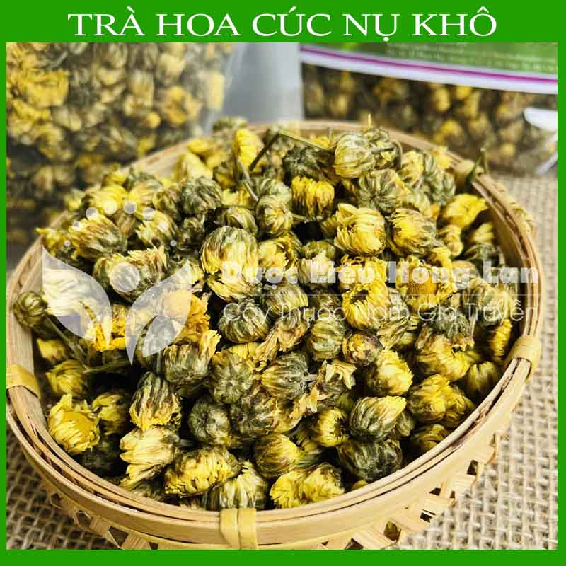 NỤ HOA CÚC VÀNG khô sạch đóng gói 100gram - congtyduoclieuhonglan