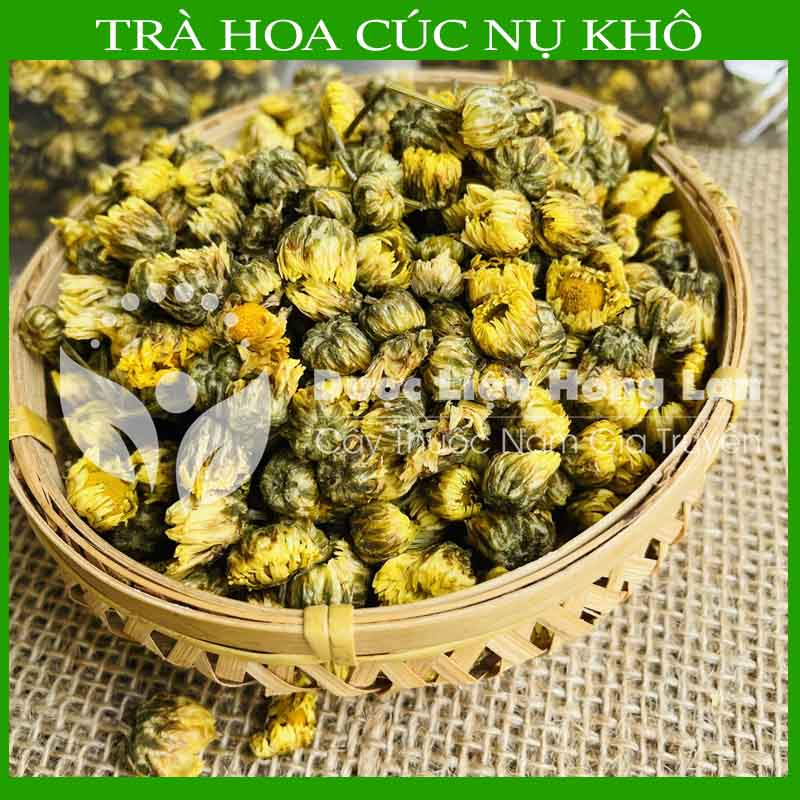 NỤ HOA CÚC VÀNG khô sạch đóng gói 100gram - congtyduoclieuhonglan