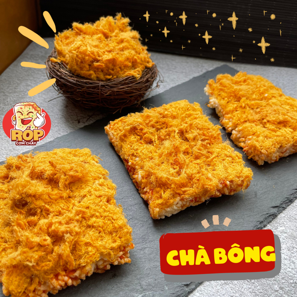 CƠM CHÁY SIÊU NHIỀU CHÀ BÔNG 2 size 80gram - 250gram