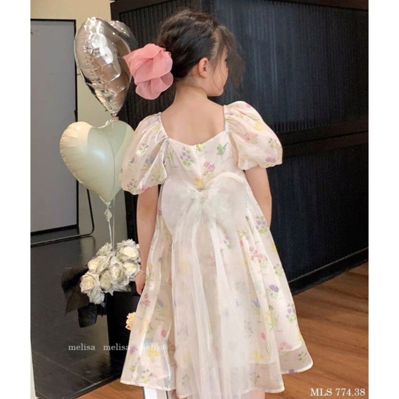 ĐẦM VÁY HOA NHÍ VOAN TƠ CÔNG CHÚA DỄ THƯƠNG HAIVANCO cho bé gái 10 đến 40 kg mềm mại và thoáng mát đi học đi chơi đẹp