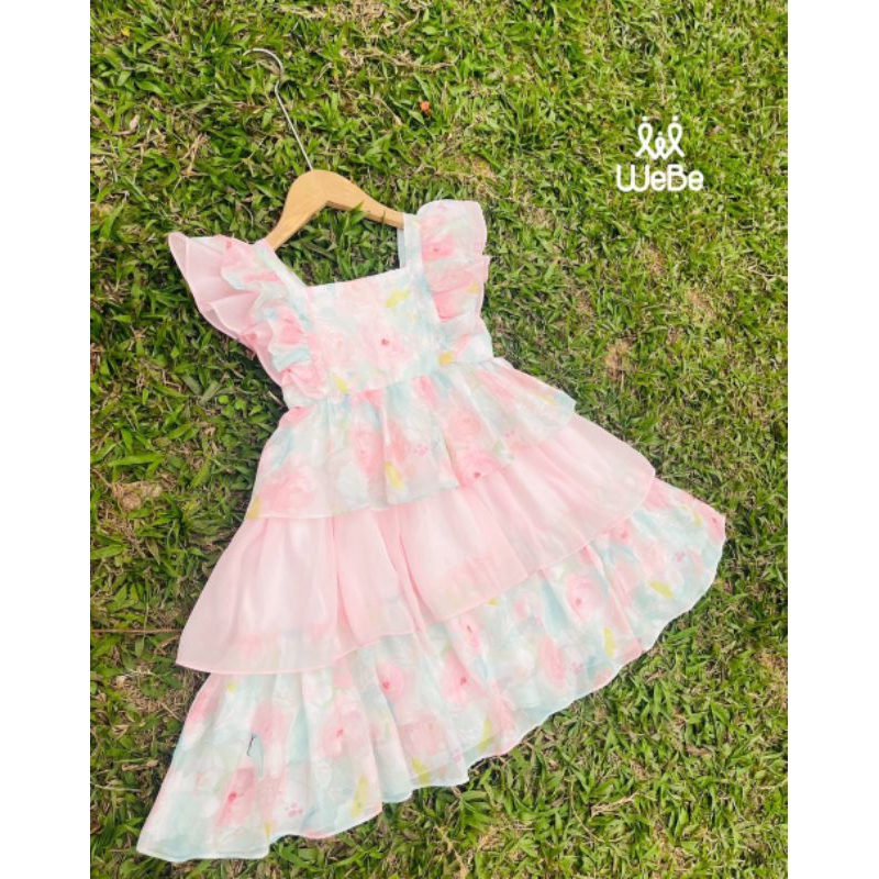 ĐẦM VÁY HOA NHÍ VOAN TƠ CÔNG CHÚA DỄ THƯƠNG HAIVANCO cho bé gái 10 đến 40 kg mềm mại và thoáng mát đi học đi chơi đẹp