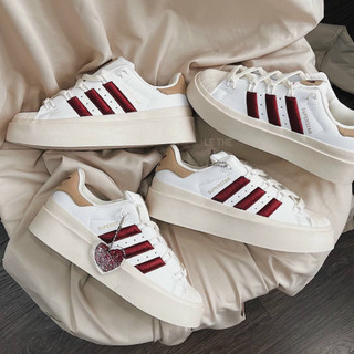 Giày Sneaker Super Star Bonega Đỏ Trái Tim Đế Cao hottrend 2023