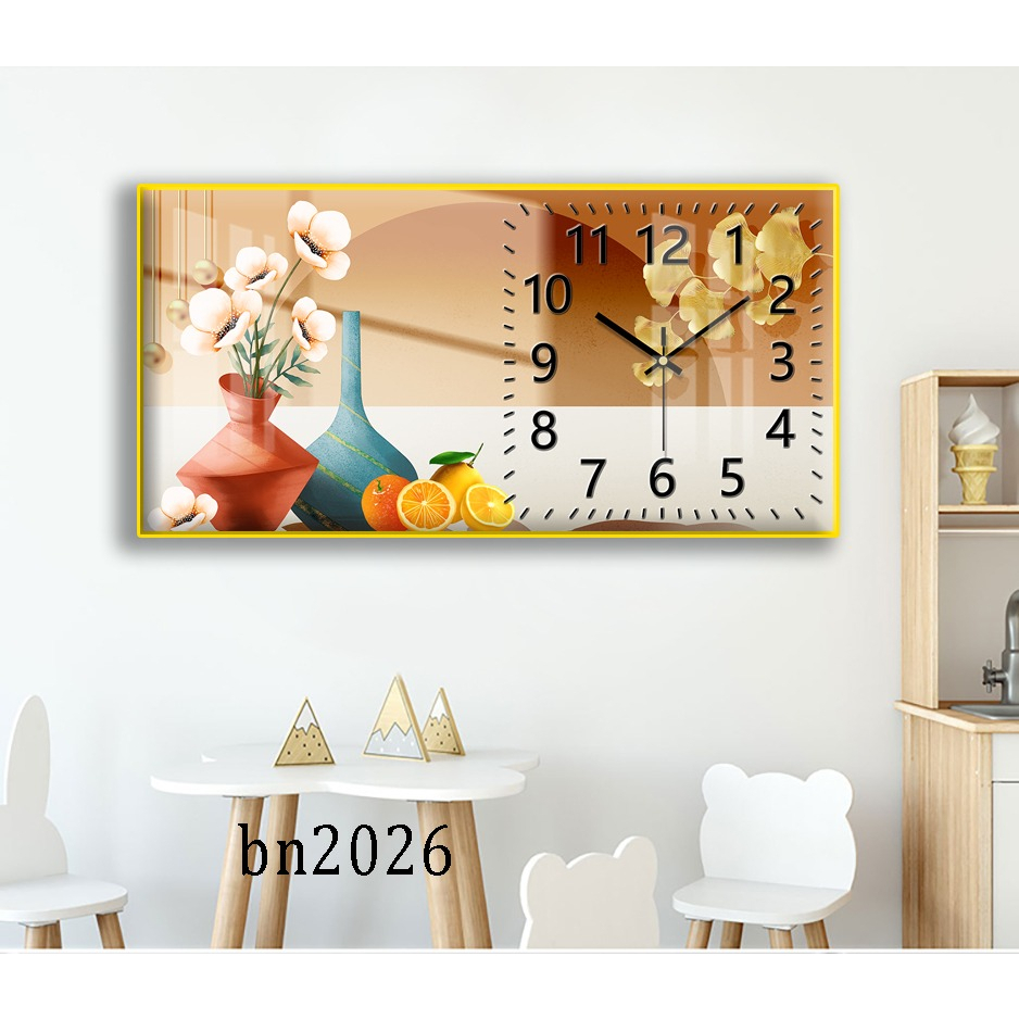 Tranh Đồng Hồ Tráng Gương 5D Mã Đáo Thành Công - Simple House, Trang Trí Phòng Khách,Giúp Gia Chủ Thăng Quan Tiến Chức.