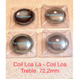Coil loa lá - coil loa treble 72,2mm, coil dây đồng tròn, giá bán 1 cái 85k