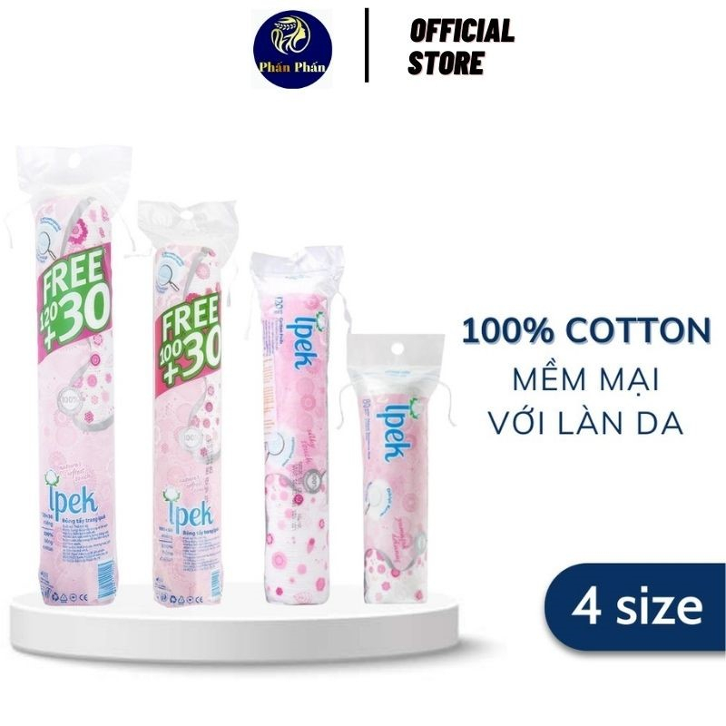 Bông Tẩy Trang IPEK Thổ Nhĩ Kỳ Mềm Mịn 100% Cotton