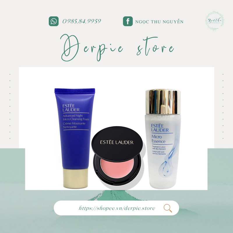 Estee Lauder : nước thần Micro Essence - son dưỡng Pure Color Envy - sữa rửa mặt Micro Night có sẵn