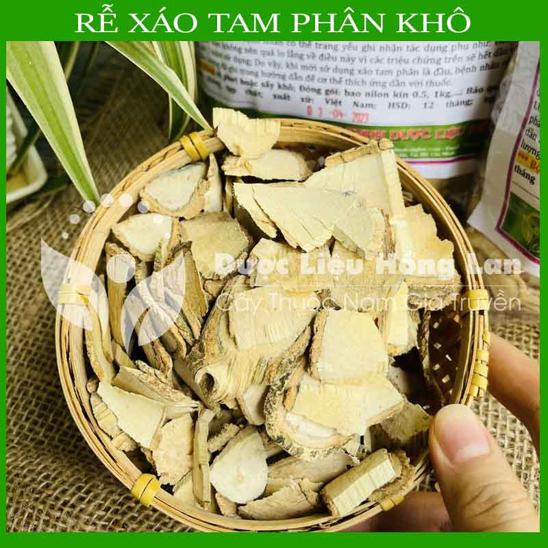 Thảo dược RỄ XÁO TAM PHÂN khô sạch đóng gói 500gram - congtyduoclieuhonglan