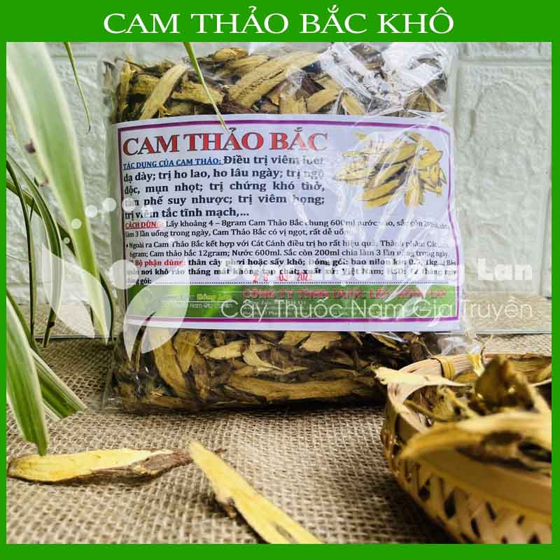 CÂY CAM THẢO BẮC khô sắt sợi đóng gói 100gram - congtyduoclieuhonglan