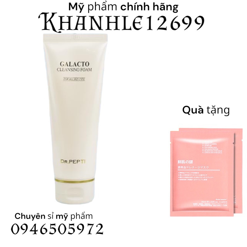 Sữa rửa mặt Dr.Pepti GALACTO CLEANSING FOAM