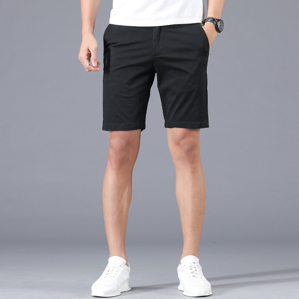Quần Short Đùi Kaki Cotton Nam Cao Cấp VICENZO Dáng Đứng Vải Mềm Sau Khi Giặt, Quần Short Kaki Nam Chuẩn Hàng Xuất