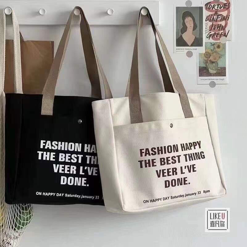 Túi vải tote đựng đồ canvas đeo chéo nhiều mẫu phong cách Hàn Quốc cao cấp